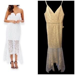 Shona Joy lace cocktail mid dress